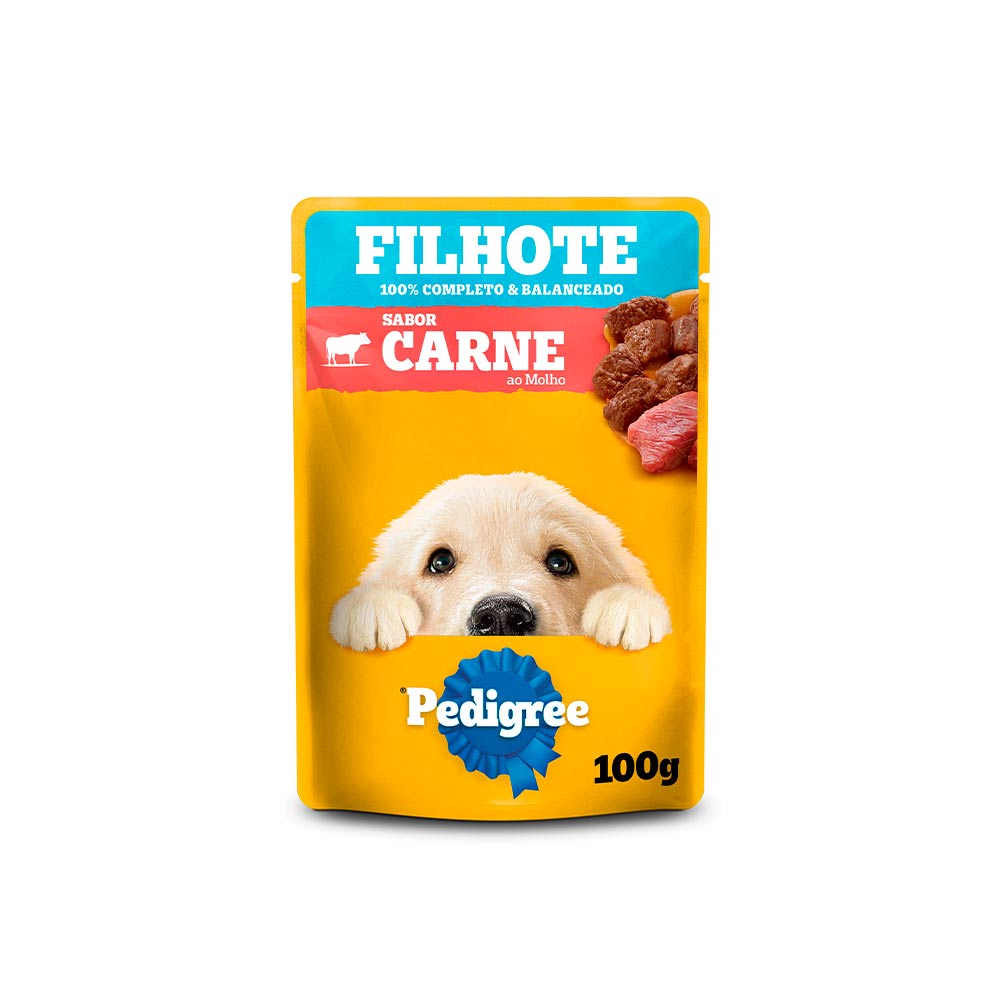 SACHÊ PEDIGREE FILHOTE SABOR CARNE AO MOLHO 100G