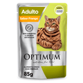 Ração Úmida Optimum Sachê Gatos Adultos Frango 85 g
