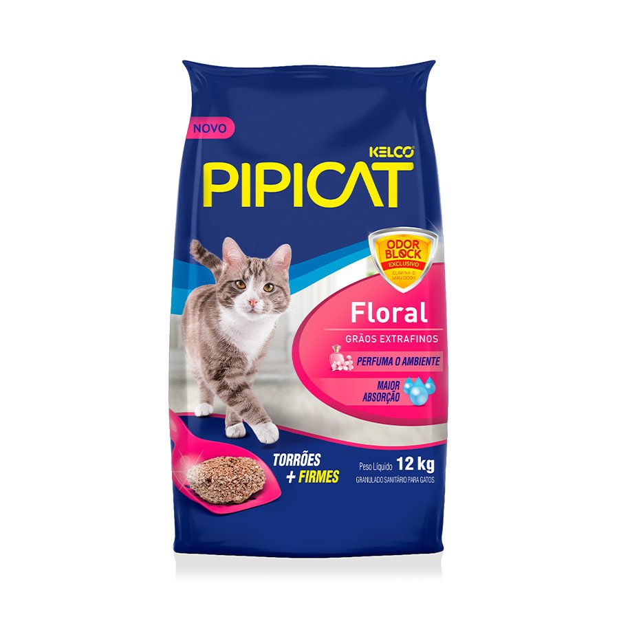 Areia Pipicat Perfumada Floral para Gatos