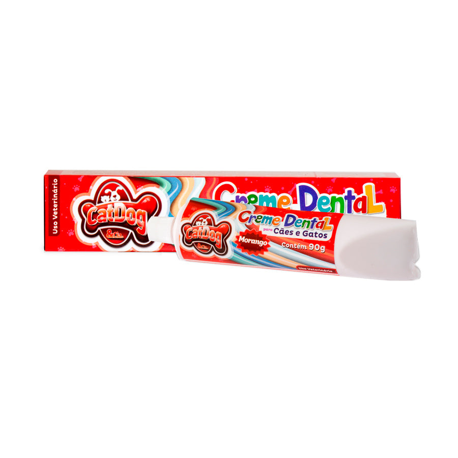 Creme Dental CatDog Para Cães e Gatos Caixa 90g
