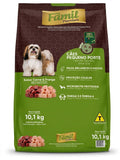 RAÇÃO FAMIL PREMIUM RAÇAS PEQUENAS SABOR CARNE E FRANGO 10,1KG