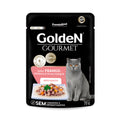 SACHE GOLDEN GOURMET GATOS ADULTOS - FRANGO, ABÓBORA & ARROZ INTEGRAL 70G