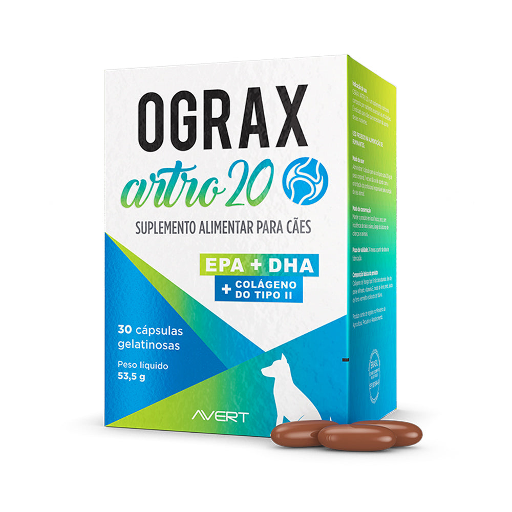OGRAX ARTRO 20 SUPLEMENTO ALIMENTAR  30 COMPRIMIDOS