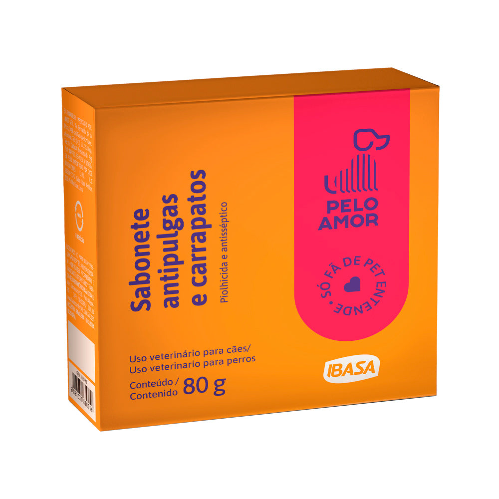 Sabonete Ibasa Anti Pulgas para Cães 80g