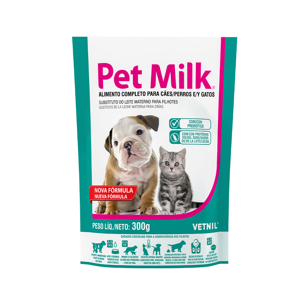 ALIMENTO COMPLETO PET MILK PARA CÃES E GATOS
