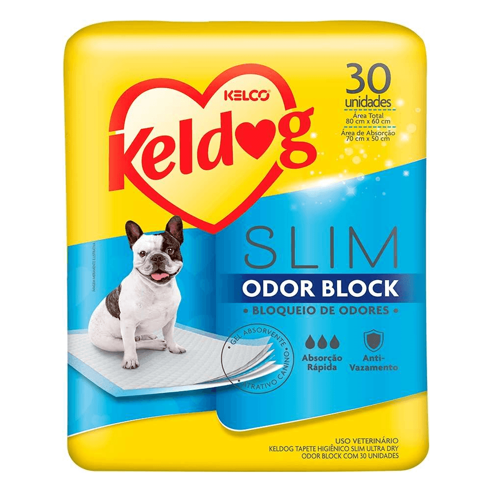 Tapete Higiênico keldog Slim Ultra Dry Odor Block - 30Un