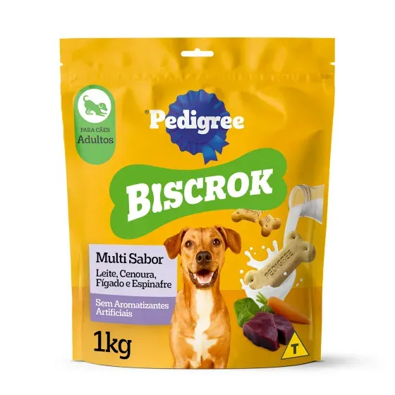 Biscoito Pedigree Biscrok Multi para Cães Adultos