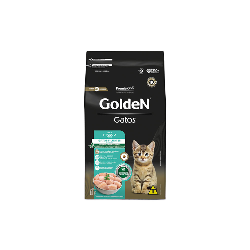 RAÇÃO GOLDEN GATOS FILHOTES SABOR FRANGO