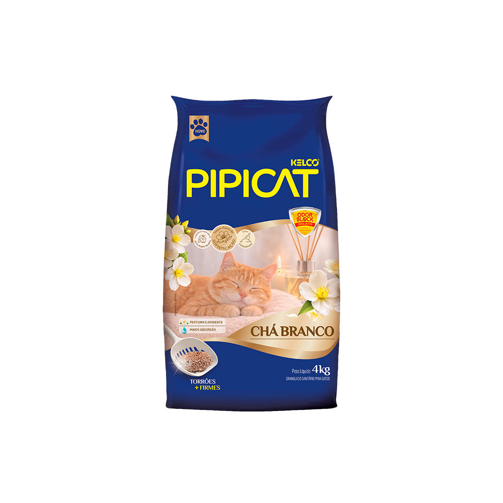 AREIA PIPICAT CHÁ BRANCO 4KG