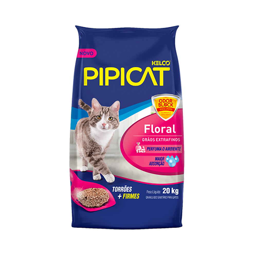 Areia Pipicat Perfumada Floral para Gatos