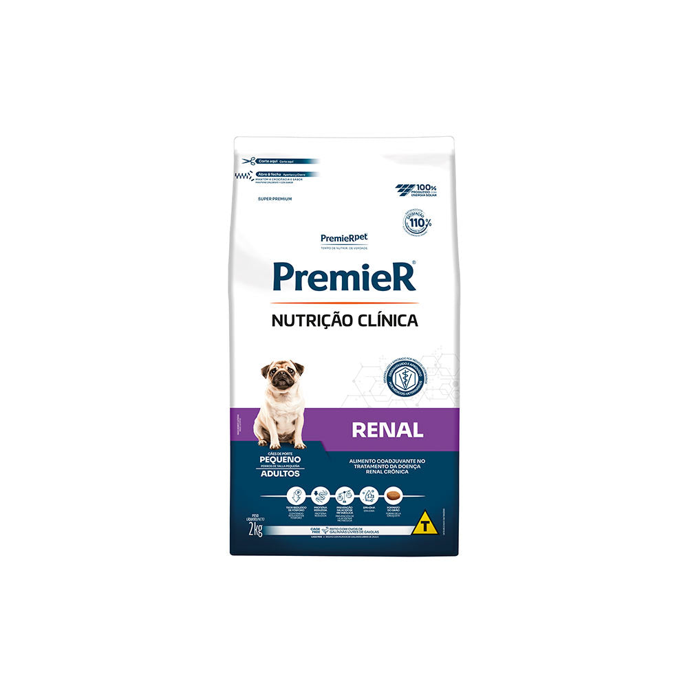 RAÇÃO PREMIER NUTRIÇÃO CLÍNICA CÃO RENAL PEQUENO PORTE 2KG