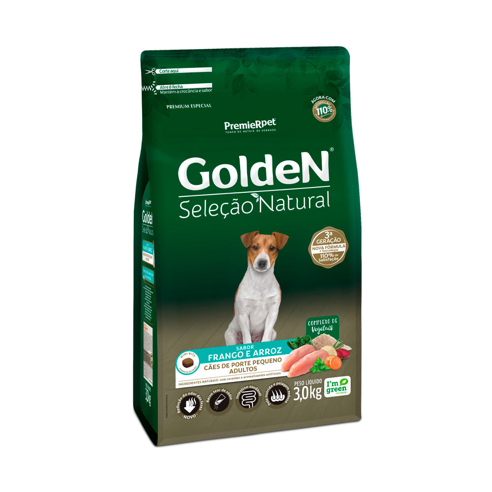 GOLDEN SELEÇÃO NATURAL ADULTO FRANGO E ARROZ