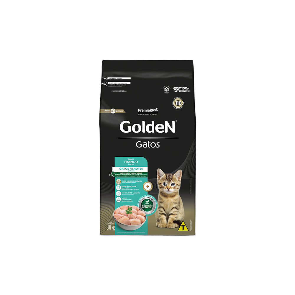 RAÇÃO GOLDEN GATOS FILHOTES SABOR FRANGO