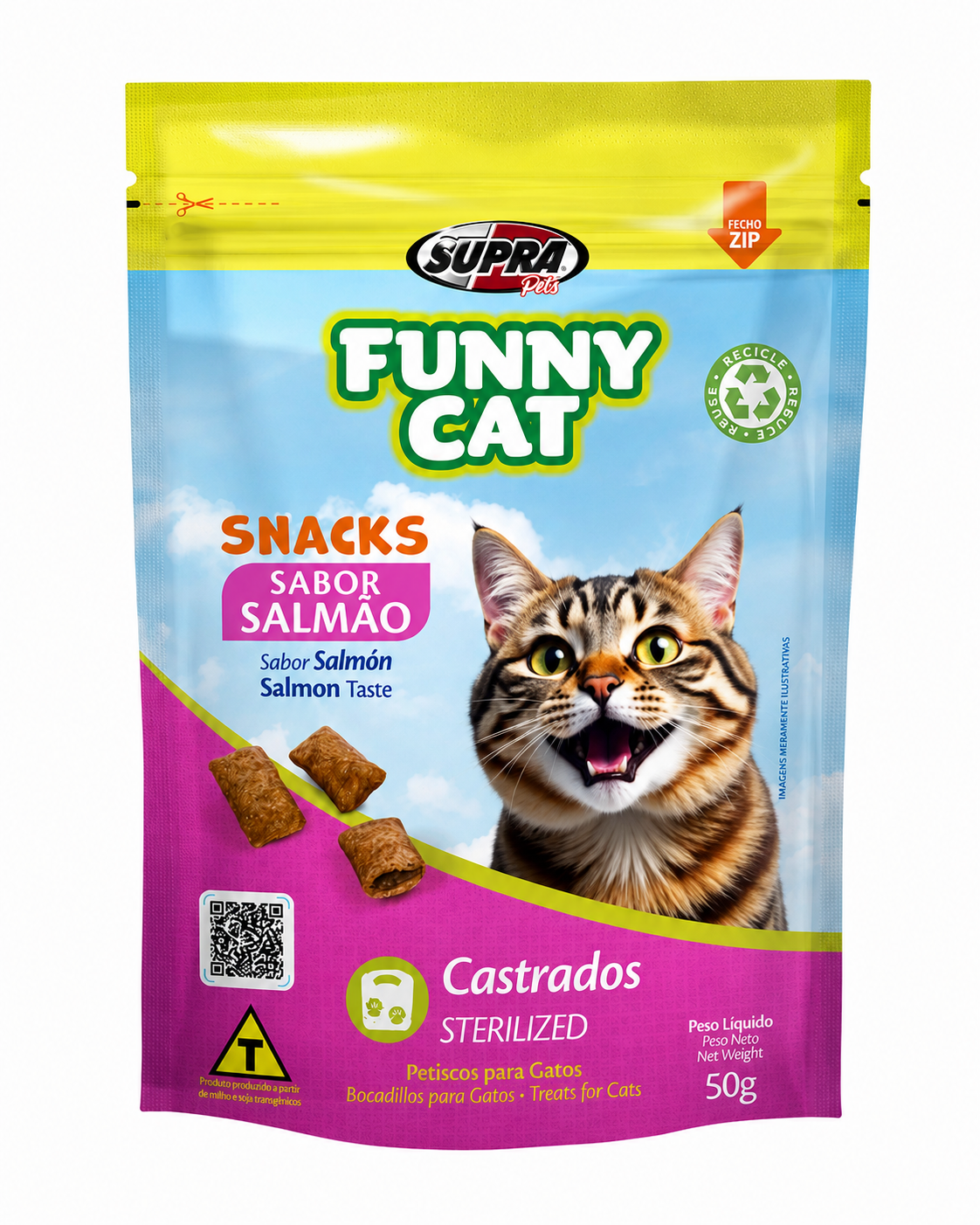 SNACKS FUNNY CAT 50G