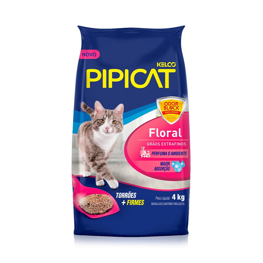 Areia Pipicat Perfumada Floral para Gatos