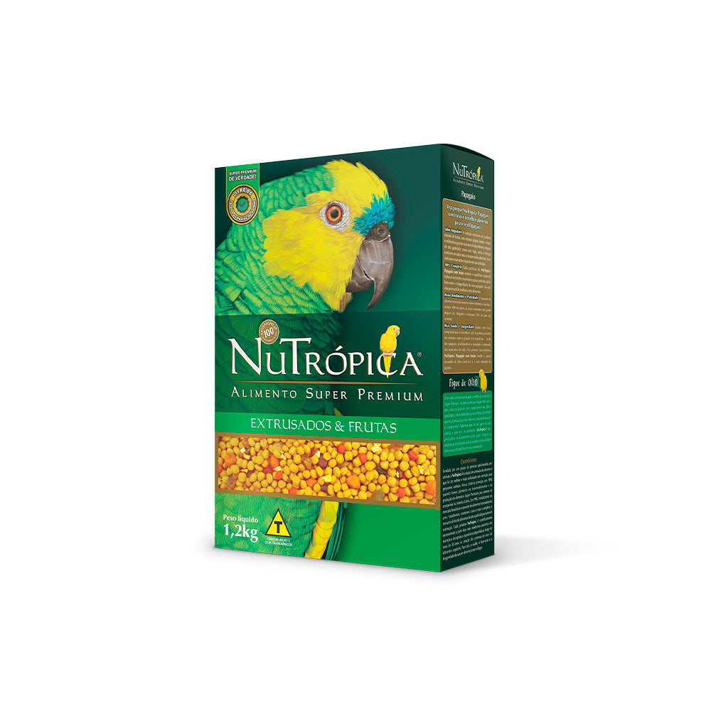 RAÇÃO NUTROPICA 1,2KG EXTRUSADOS E FRUTAS