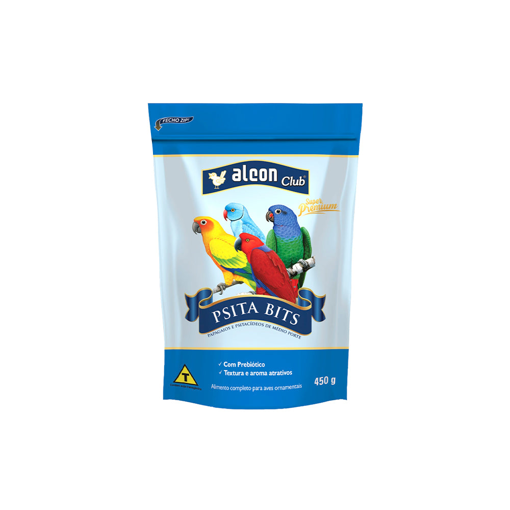 RAÇÃO ALCON PSITA BITS 450G