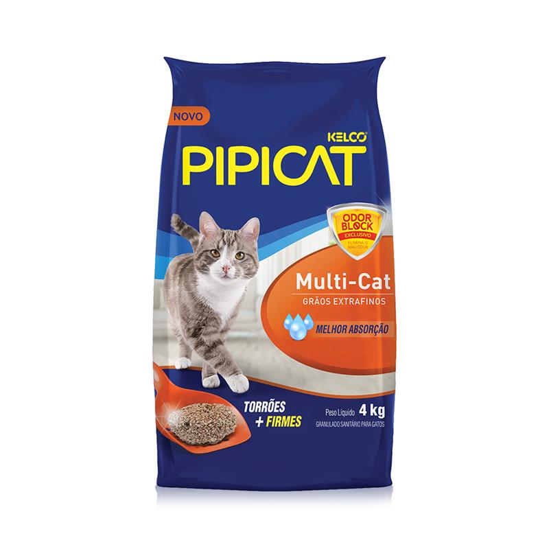 Areia Pipicat Multi-Cat para Gatos