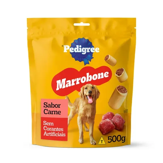 BISCOITO PEDIGREE MARROBONE PARA CÃES ADULTOS CARNE