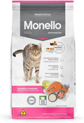 RAÇÃO MONELLO PARA GATOS ADULTOS SABOR SALMÃO FRANGO 10,1KG