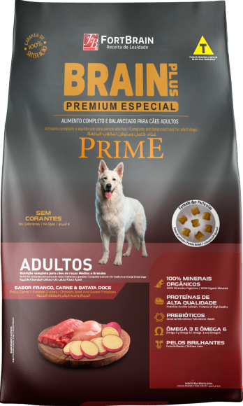 RAÇÃO BRAIN PLUS PRIME CÃES ADULTOS