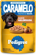 RAÇÃO ÚMIDA SACHÊ PEDIGREE CARAMELO SABOR GALINHADA 70G