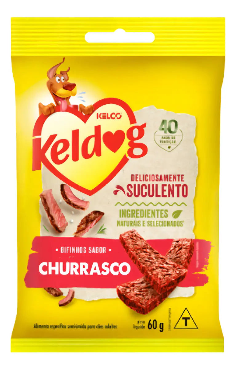 PETISCO KELDOG BIFINHO CHURRASCO PARA CÃES