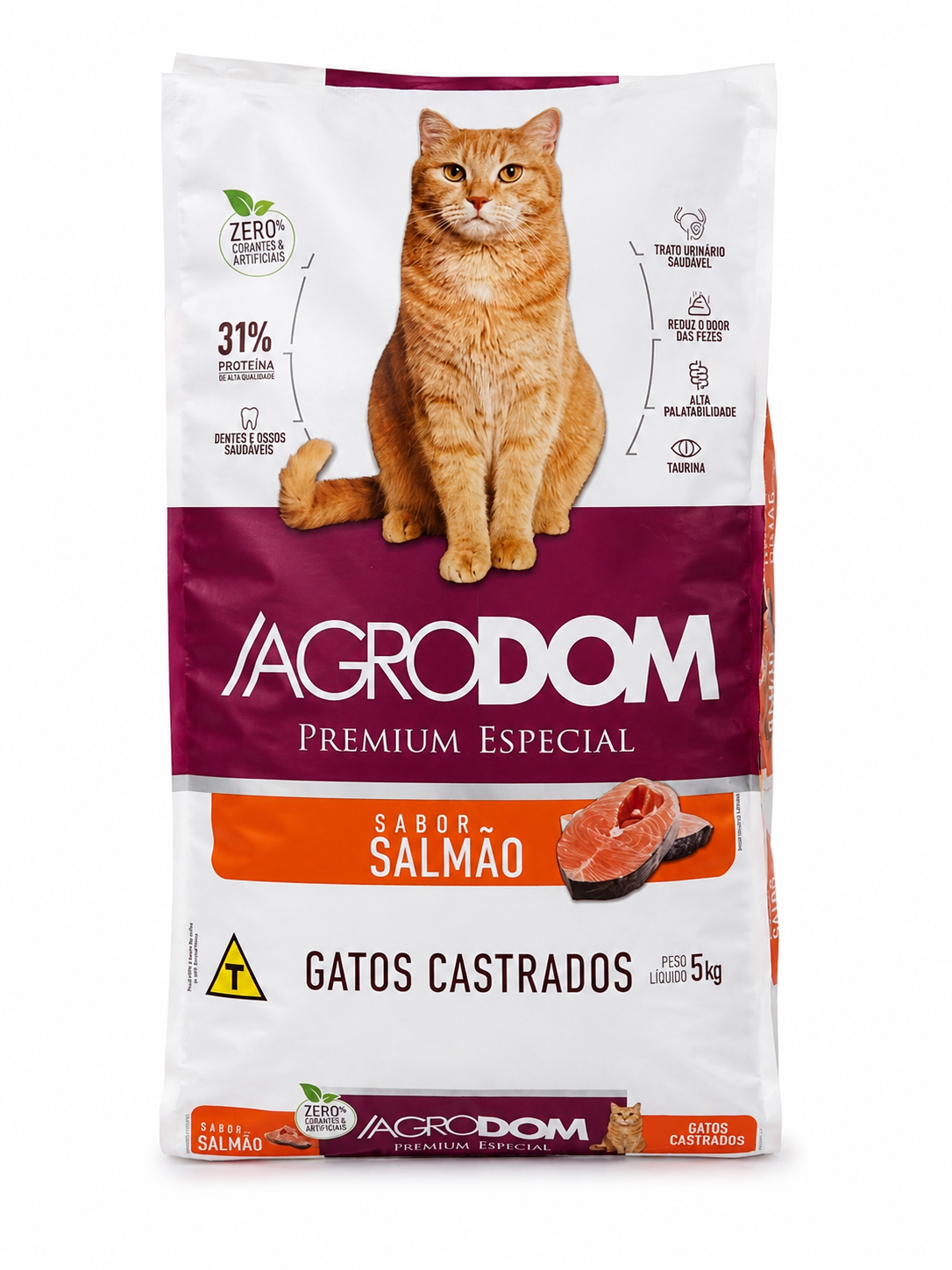 RAÇÃO AGRODOM GATOS CASTRADOS 5KG