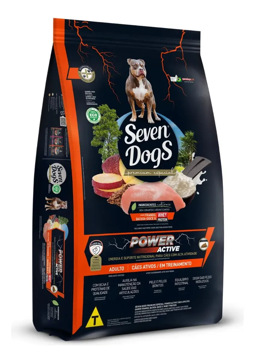 RAÇÃO SEVEN DOGS POWER ACTIVE 15KG