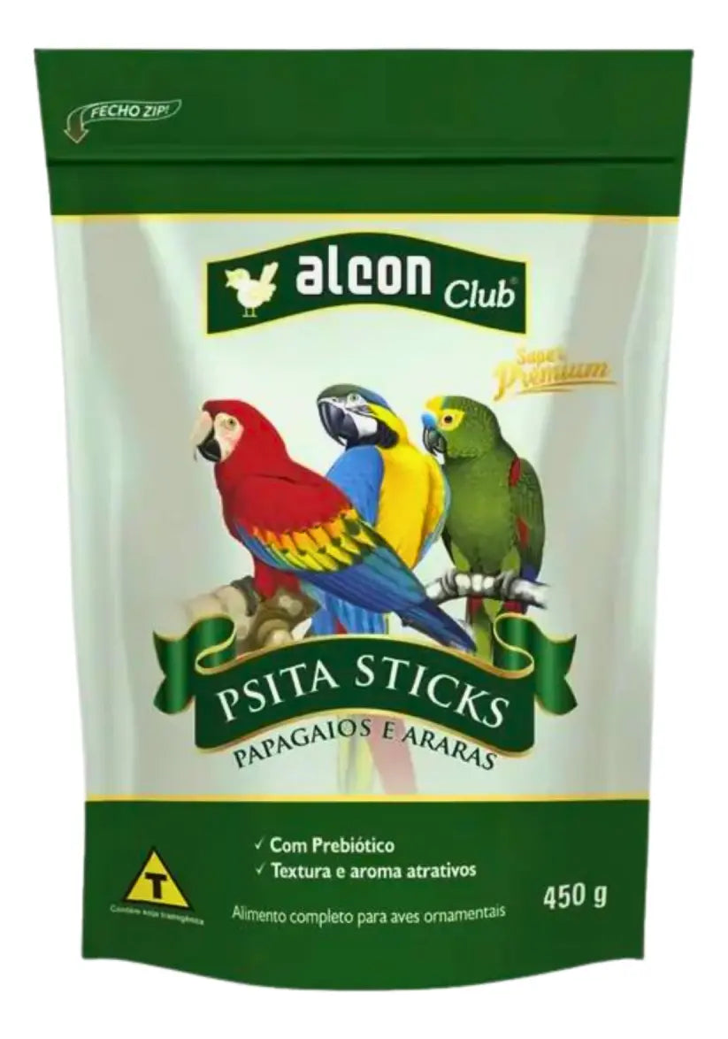RAÇÃO ALCON CLUB PSITA STICKS 450G