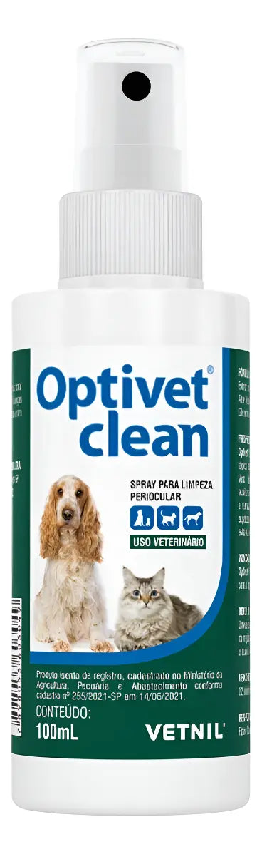 OPTIVET CLEAN SPRAY DE LIMPEZA PERIOCULAR 100ml