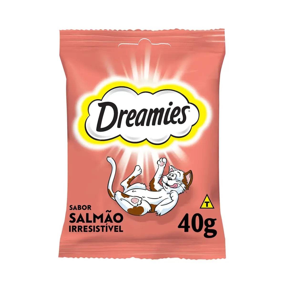 Petisco Dreamies Salmão Irresistível Gatos Adultos 40g