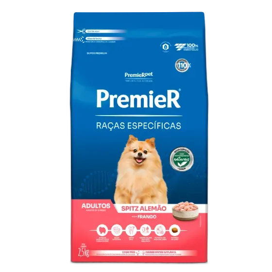 RAÇÃO PREMIER RAÇAS ESPECIFICAS SPITZ ALEMÃO ADULTO
