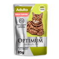 Ração Úmida Optimum Sachê Gatos Adultos Salmão 85 g