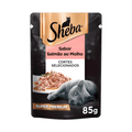 Ração Úmida Sheba Gatos Adultos Sachê Salmão ao Molho 85 g