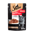Ração Úmida Sheba Gatos Filhotes Sachê Carne ao Molho 85 g
