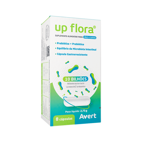 UP FLORA SUPLEMENTO ALIMENTAR AVERT 8 CÁPSULAS