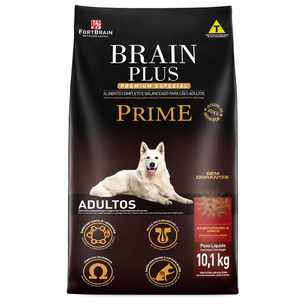 RAÇÃO BRAIN PLUS PRIME CÃES ADULTOS 10,1KG