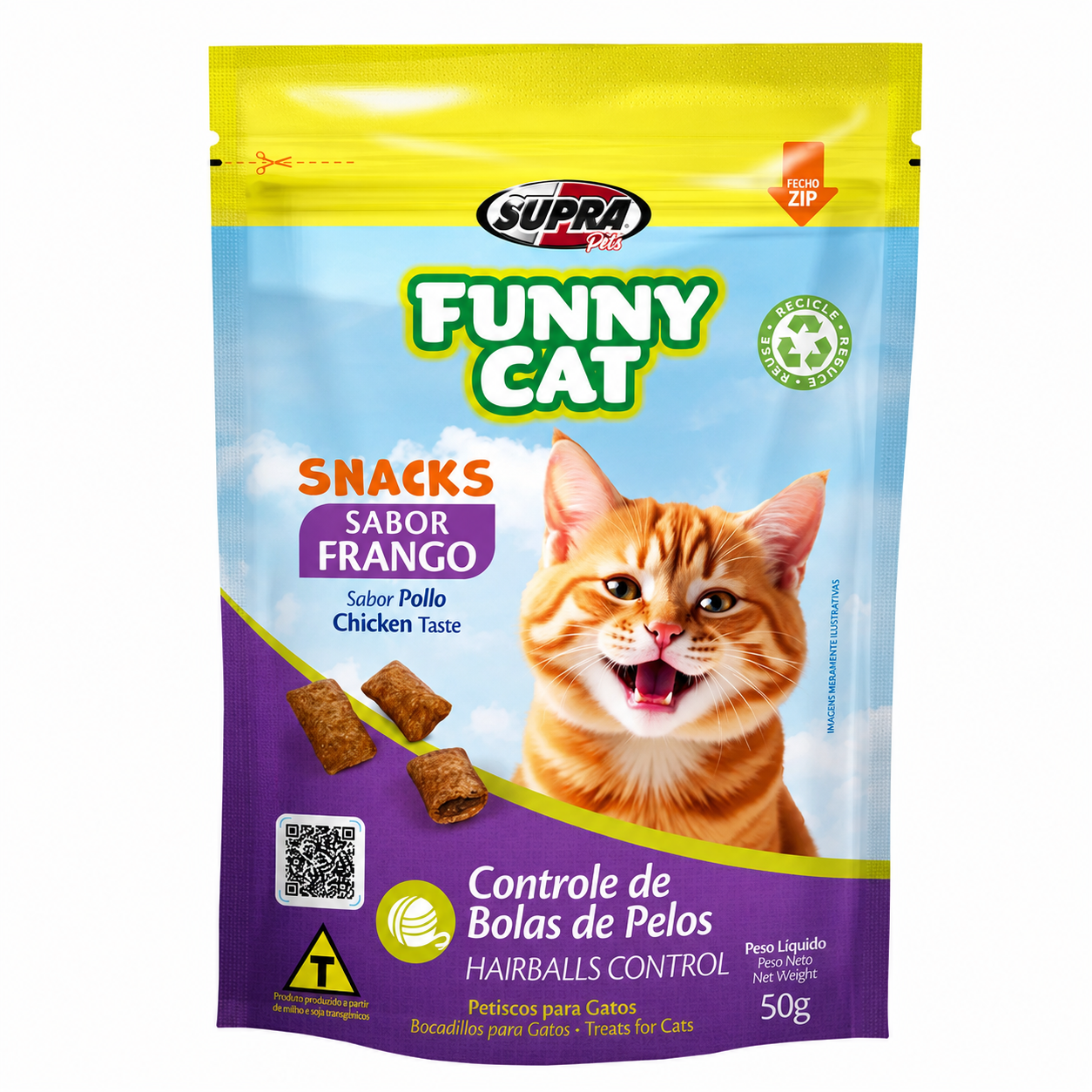 SNACKS FUNNY CAT 50G