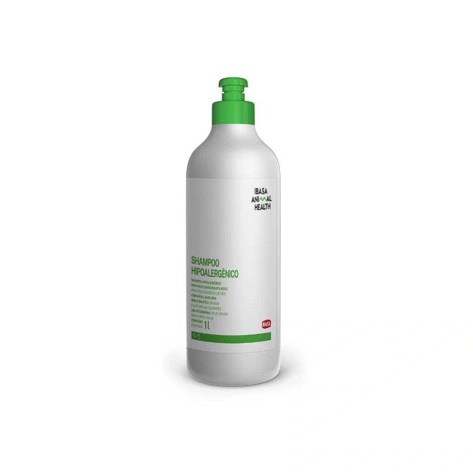 SHAMPOO HIPOALERGÊNICO PELES SENSÍVEIS E FILHOTES IBASA