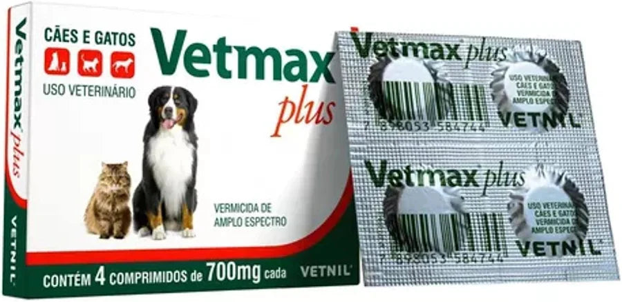 VETMAX PLUS 4 COMPRIMIDOS