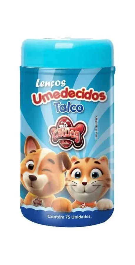 Lenço Umedecido CatDog 75 Unidades