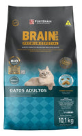 RAÇÃO PARA GATOS ADULTO SABOR SALMÃO BRAIN PLUS 10.1KG