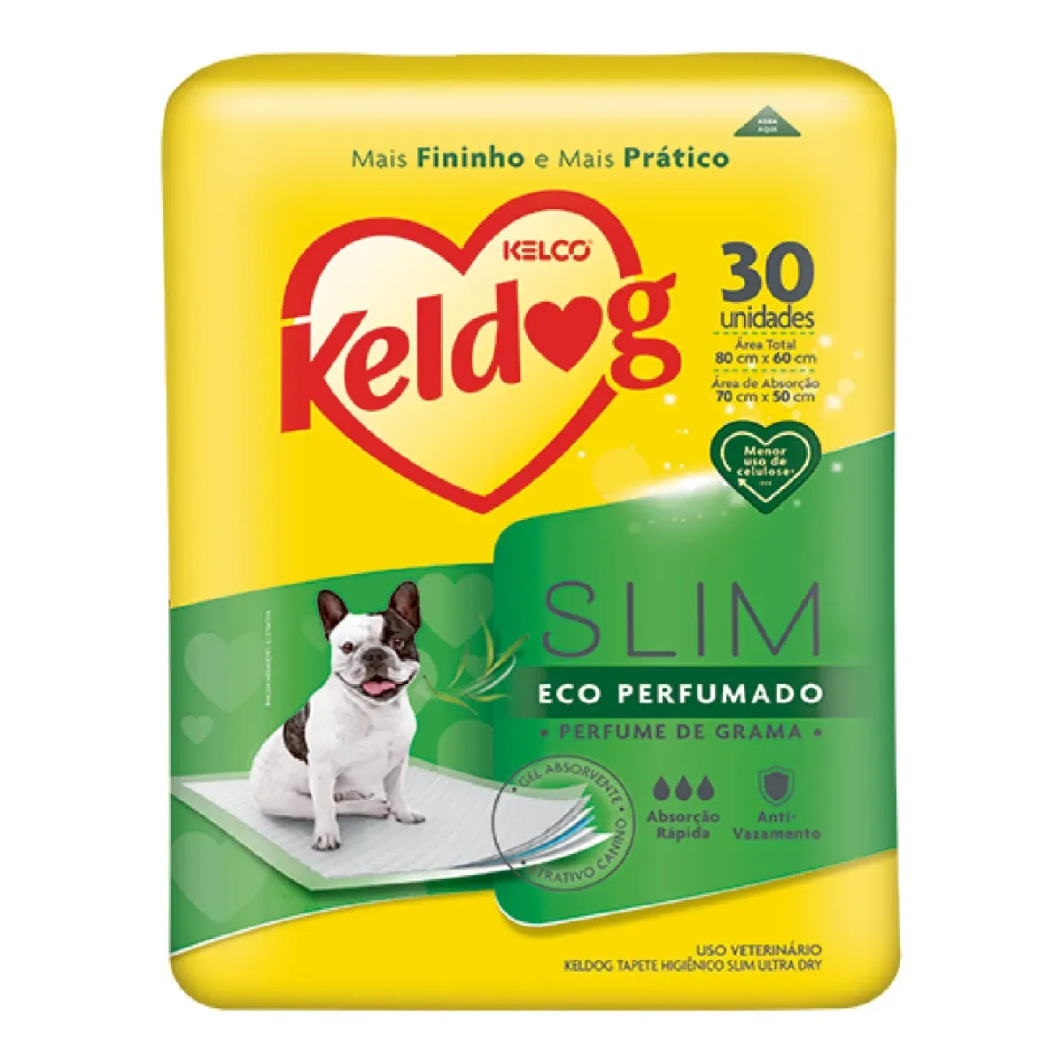 Tapete higiênico Keldog Slim Ultra Dry Eco Perfumado - 30un