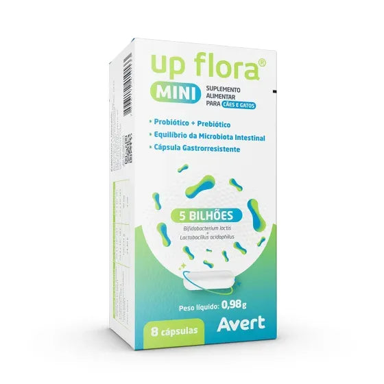 UP FLORA MINI SUPLEMENTO ALIMENTAR AVERT 8 CÁPSULAS